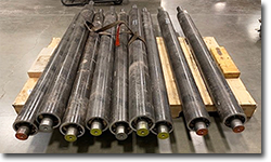 steel roller axles